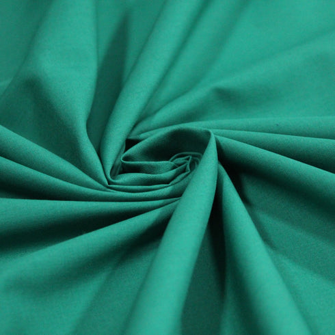 Premium Plain Polycotton Fabric, 60° Washable, 45"- 20 Colours Available
